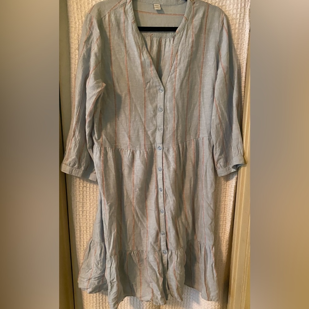 Old Navy Linen Shirt Dress